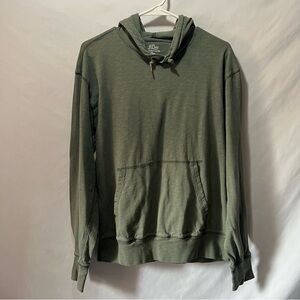 J. Crew olive green men’s lightweight hoodie